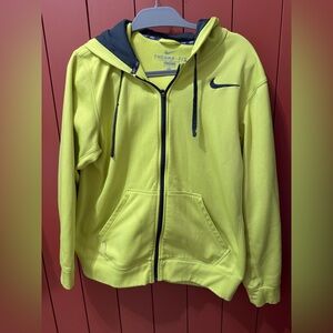 Nike Men’s Yellow Zip-Up Hoodie